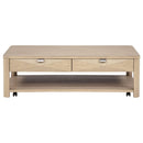  Coaster Furniture Marcelo 736058-S3 3-piece Coffee Table Set with Storage - Light Elm IMAGE 10