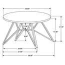  Coaster Furniture Hadi 736178-S2 2-piece Round SmartTop Coffee and End Table Set - Cement IMAGE 11
