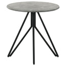  Coaster Furniture Hadi 736178-S2 2-piece Round SmartTop Coffee and End Table Set - Cement IMAGE 1
