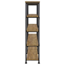  Coaster Furniture Analiese 801853 63-inch 4-shelf Double Bookshelf - Mango IMAGE 1