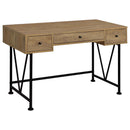 Coaster Furniture Analiese 802001 47-inch 3-drawer Writing Desk - Mango IMAGE 2
