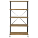  Coaster Furniture Analiese 802003 63-inch 4-shelf Bookshelf - Mango IMAGE 8