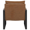  Coaster Furniture Rosalind 903019 Upholstered Track Arm Accent Chair - Brown IMAGE 1