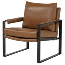  Coaster Furniture Rosalind 903019 Upholstered Track Arm Accent Chair - Brown IMAGE 2