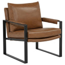  Coaster Furniture Rosalind 903019 Upholstered Track Arm Accent Chair - Brown IMAGE 3