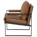  Coaster Furniture Rosalind 903019 Upholstered Track Arm Accent Chair - Brown IMAGE 5