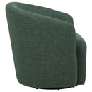  Coaster Furniture Mossbrook 903222 Fabric Upholstered Swivel Accent Chair - Green IMAGE 2