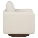  Coaster Furniture Iris 903255 Fabric Upholstered Swivel Accent Chair - Ivory IMAGE 2