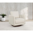  Coaster Furniture Iris 903255 Fabric Upholstered Swivel Accent Chair - Ivory IMAGE 3
