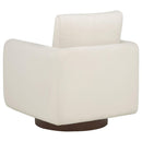  Coaster Furniture Iris 903255 Fabric Upholstered Swivel Accent Chair - Ivory IMAGE 7