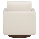  Coaster Furniture Iris 903255 Fabric Upholstered Swivel Accent Chair - Ivory IMAGE 9