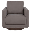 Coaster Furniture Iris 903258 Fabric Upholstered Swivel Accent Chair - Stone IMAGE 12
