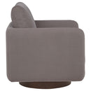  Coaster Furniture Iris 903258 Fabric Upholstered Swivel Accent Chair - Stone IMAGE 1