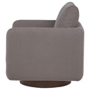 Coaster Furniture Iris 903258 Fabric Upholstered Swivel Accent Chair - Stone IMAGE 2