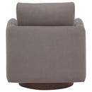  Coaster Furniture Iris 903258 Fabric Upholstered Swivel Accent Chair - Stone IMAGE 6