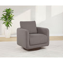  Coaster Furniture Iris 903258 Fabric Upholstered Swivel Accent Chair - Stone IMAGE 7
