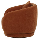  Coaster Furniture Arnaud 903488 Chenille Upholstered Swivel Accent Chair - Burnt Orange IMAGE 8