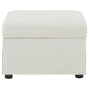  Coaster Furniture Winter 904134 Upholstered Hydraulic Lift Top Storage Ottoman - Beige IMAGE 1