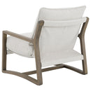  Coaster Furniture Geneva 907509 Boucle Upholstered Wood Arm Accent Chair - Sand IMAGE 6