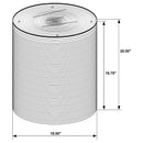  Coaster Furniture Halden 930270 Round Woven Seagrass Accent Side Table - Light Brown IMAGE 4