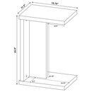  Coaster Furniture Clower 930275 Engineered Wood C-Shaped Sofa Side Table - Light Oak IMAGE 10