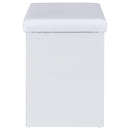  Coaster Furniture Bunbury 930280 Makeup Vanity Table Set Storage Mirror and Stool - White IMAGE 17