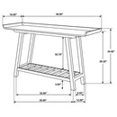  Coaster Furniture Ornelas 950415 46-inch Console Table with Slatted Shelf - Mango Brown IMAGE 11