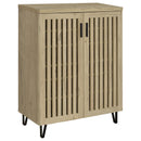  Coaster Furniture Brixton 950424 2-door Entryway Shoe Storage Cabinets - White Oak IMAGE 1