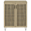  Coaster Furniture Brixton 950424 2-door Entryway Shoe Storage Cabinets - White Oak IMAGE 2