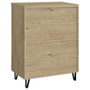  Coaster Furniture Brixton 950424 2-door Entryway Shoe Storage Cabinets - White Oak IMAGE 3