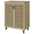  Coaster Furniture Brixton 950424 2-door Entryway Shoe Storage Cabinets - White Oak IMAGE 4