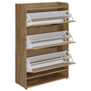  Coaster Furniture Denia 950425 3-tier Engineered Wood Shoe Cabinet - Mango IMAGE 11