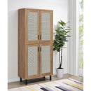  Coaster Furniture Teller 950440 80-inch 4-door Tall Shoe Storage Cabinet - Natural Oak IMAGE 6