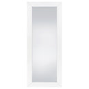  Coaster Furniture Cadence 961656 Tempered Glass Full Length Mirror - White High Gloss IMAGE 2