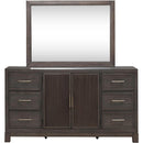  Liberty Furniture Industries Inc. Modern Edge 6-Drawer Dresser with Mirror 313-BR-DM IMAGE 2