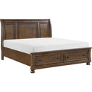  Homelegance Begonia King Platform Bed with Storage 1718KBR-1EK* IMAGE 1