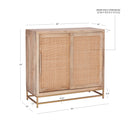 19A6017C1 RAPHAEL CANE CABINET TWO SLIDING DOORS