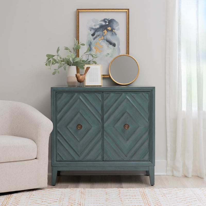 DIAN DIAMOND BLUE 2 DOOR CABINET 24A2006BLU