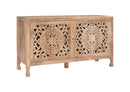 HEIDI NATURAL 2 DOOR CARVED CABINET 20A2083