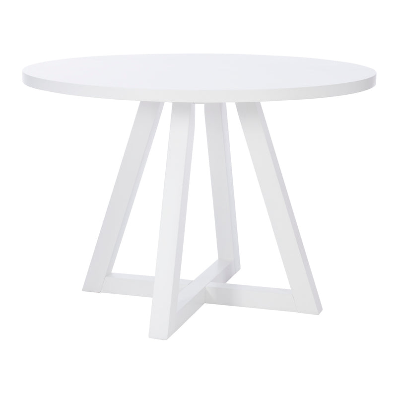 23LD1015RDTW MAUI WHITE ROUND DINING TABLE