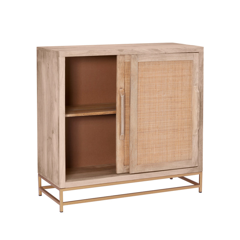 19A6017C1 RAPHAEL CANE CABINET TWO SLIDING DOORS