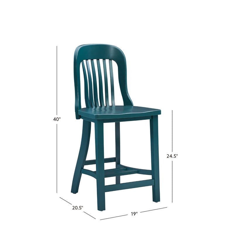 NORMAN GREEN COUNTER STOOL W WOOD SEAT AC109GRN02ASU - price per chair
