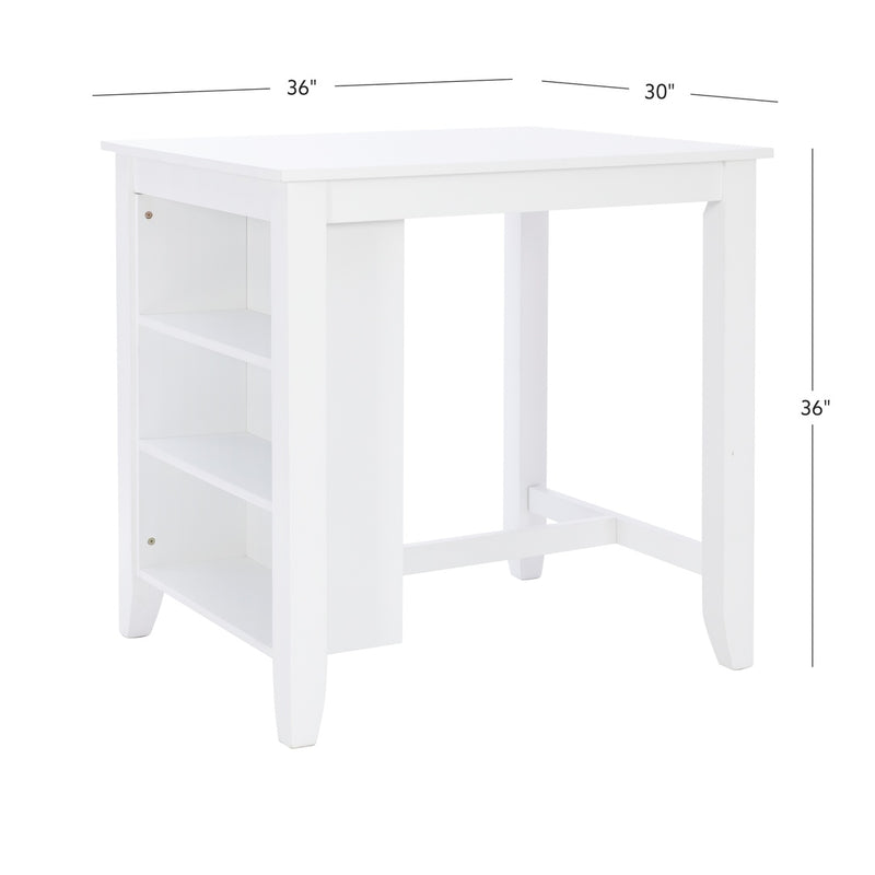 MAUI WHITE CTR HEIGHT SPACE SAVER TABLE 23LD1015CTSS