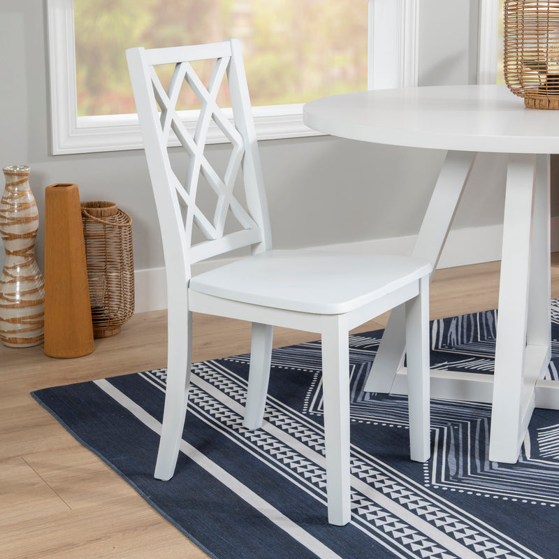 MAUI SIDE CHAIR WHITE 1 CTN 23LD1015SCWHT