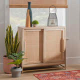 19A6017C1 RAPHAEL CANE CABINET TWO SLIDING DOORS