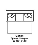 V3N09 Sleeper Sofa