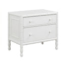 HAZEL WHITE 2 DRAWER NIGHTSTAND 21222WHT01U